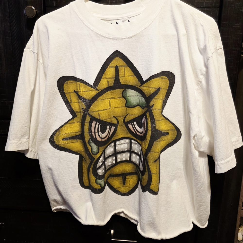 Kids White Graphic T-Shirt